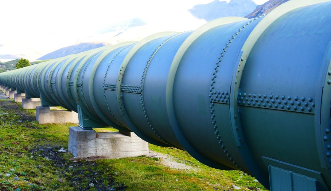 A gas pipeline representing the serverless CICD process.